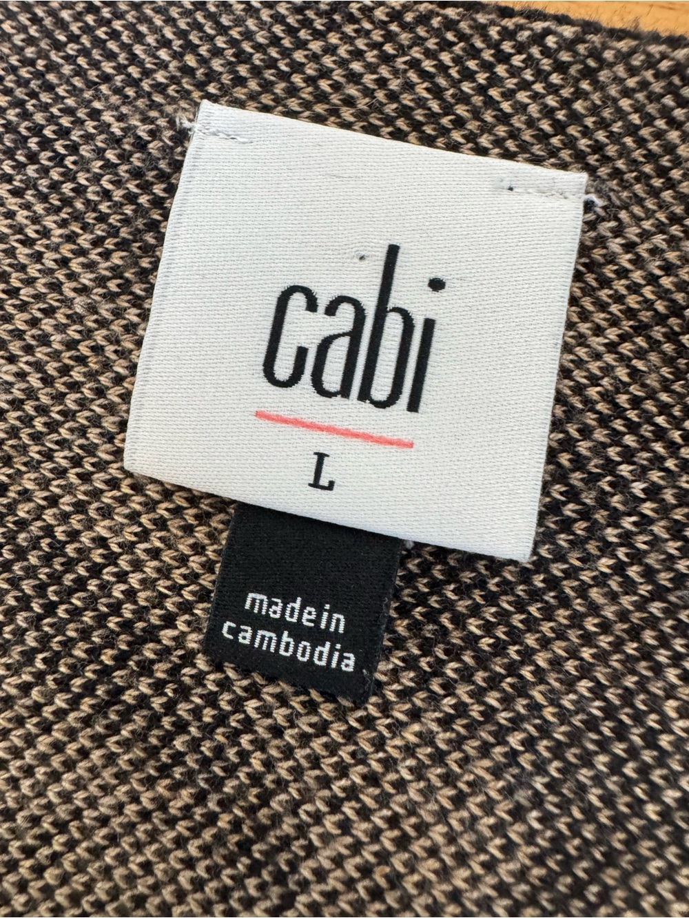 CAbi Dani Pullover Boat Neck Black and Tan Animal Print Tunic Top Style 3884 - Picture 5 of 7
